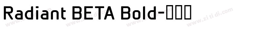 Radiant BETA Bold字体转换